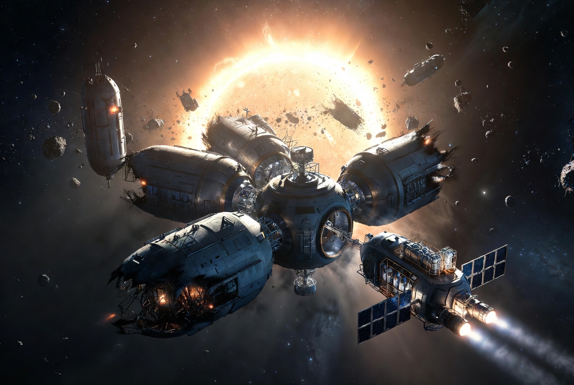 AETHER Space Program orbital hub concept